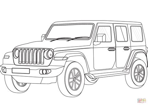 coloring pages car coloring jeep grand cherokee color vrogueco