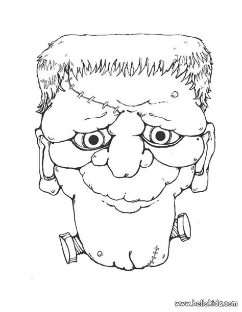 halloween scary masks coloring pages   halloween