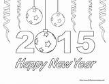 Happy Year Drawing Coloring Drawings Printable Years Getdrawings Colouring Thriftymommastips sketch template