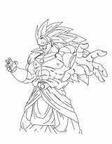 Broly Coloring Pages Beerus Dbz Lord Template Lineart Comments sketch template