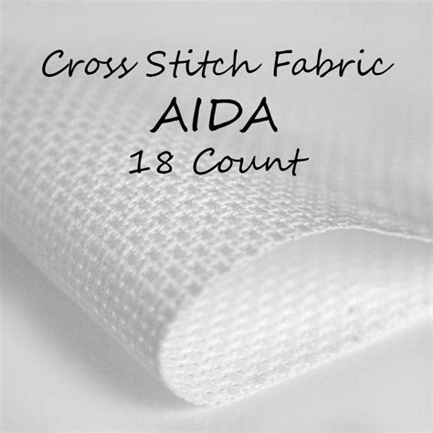 aida  count cross stitch fabric  width etsy canada