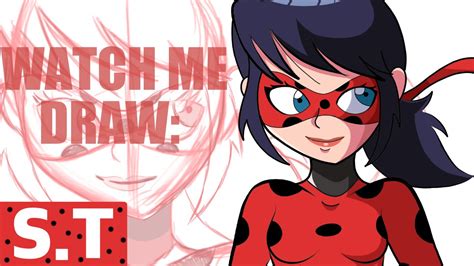 watch me draw miraculous ladybug and cat noir youtube