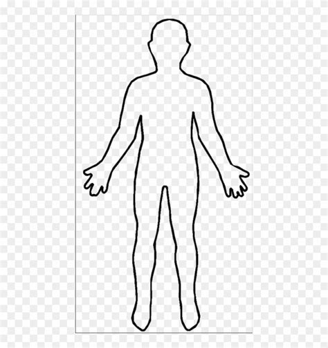 human body outline clipart  pinclipart
