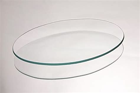 5 1 4 Inch X 7 1 4 Inch Oval Clear Glass Plate 1 8 Thick