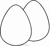 Uova Telur Ayam Mewarnai Eggs Putih Menggambar Stampare sketch template