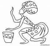 Colouring Pages Drums African Dancing Google Search Drawings Visit Africans Paintings sketch template