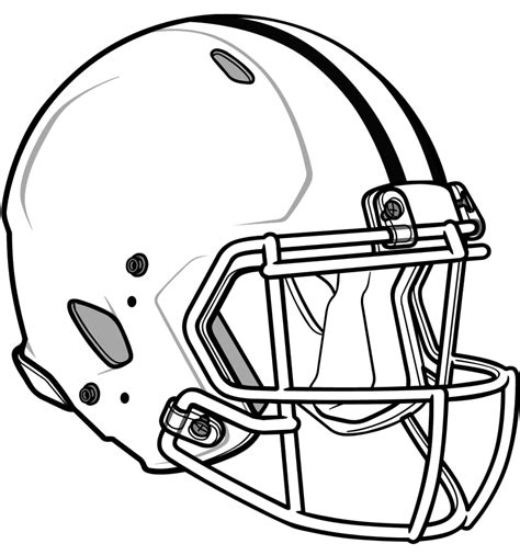 football helmet template printable  printable