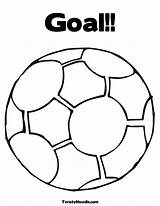 Coloring Goal Soccer Pages Template Ball sketch template