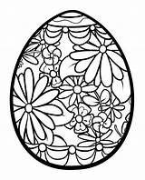 Coloring Pages Easter Egg Mandala Eggs sketch template