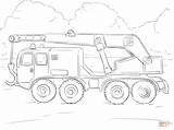 Crane Coloring Truck Pages Construction Big Printable Drawing Semi Trucks Trailer Colouring Color Sheet Getdrawings Vehicle sketch template