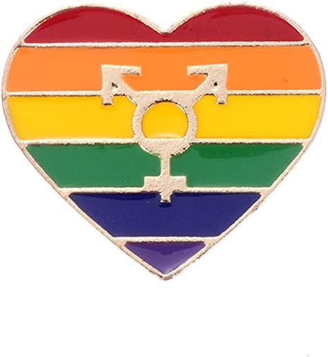 Pride Rainbow Gay Pins Flag Tinplate Badge Support Gay