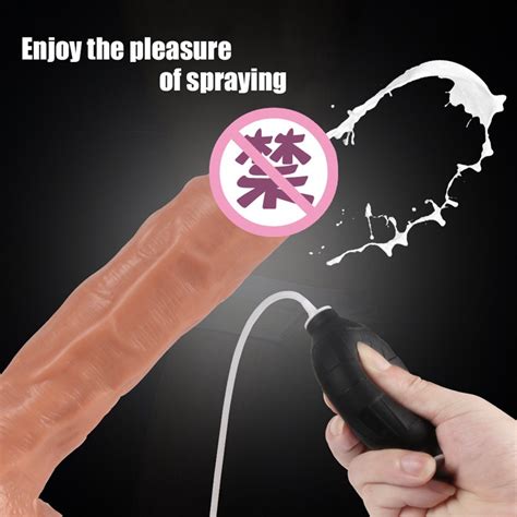 Realistic Large Dildo Water Spray Penis Female