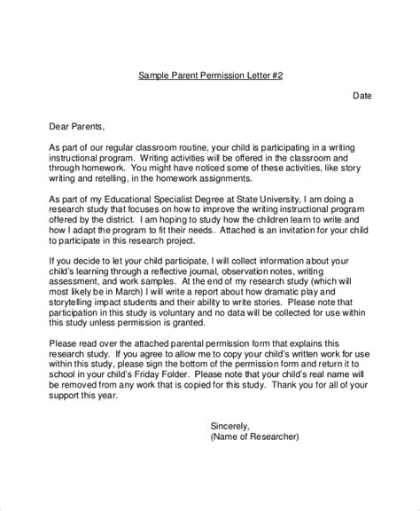 permission letter template   word  document downloads