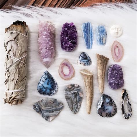 sage crystals  stones crystals  gemstones crystals collection