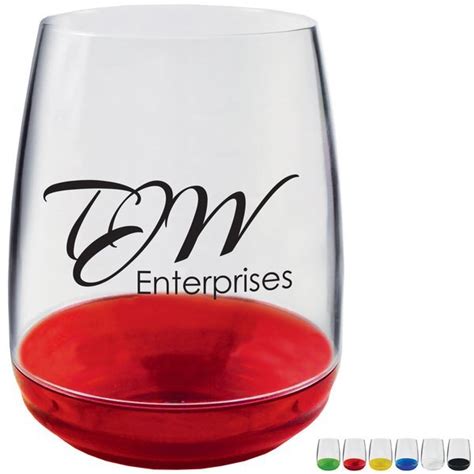 plastic stemless wine glass 12oz promotions now