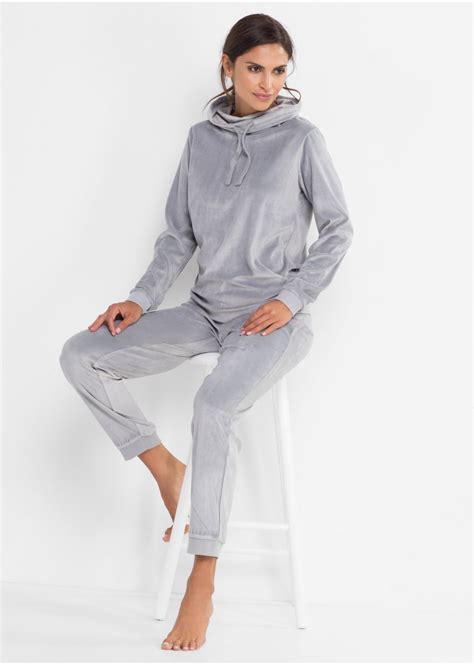 pyjama  dlg zilvergrijs bpc selection bestel  bonprixnl