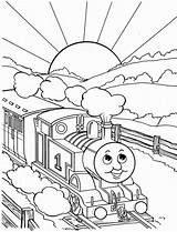 Train Coloring Pages Printable Color Kids Thomas sketch template