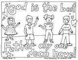Coloring Fathers Pages Christian Kids Father Sheets Sunday School Large Craft Print sketch template