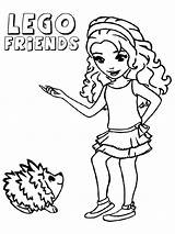 Lego Coloring Pages Girl Friends sketch template