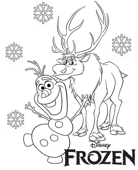 frozen sven coloring pages coloring pages