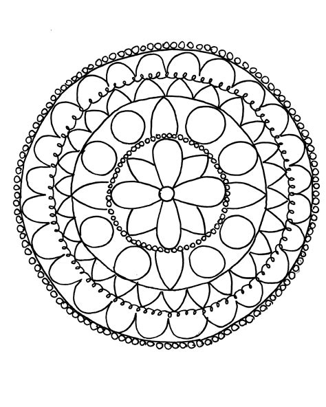 simple mandala drawing  getdrawings