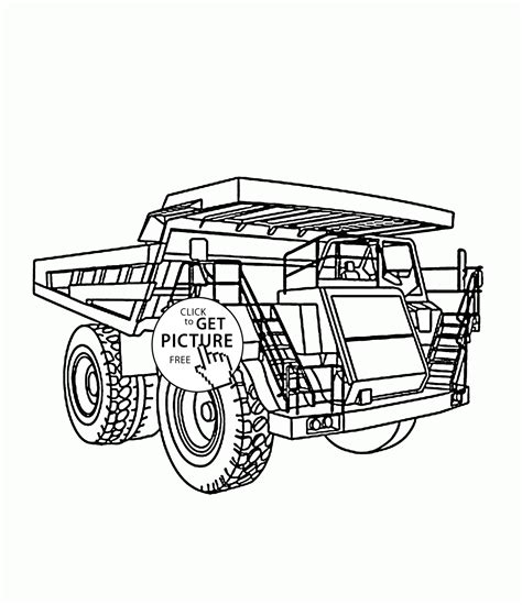 big truck coloring page  kids transportation coloring pages