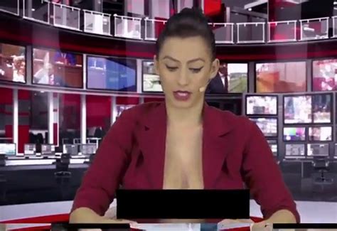 Albanian News Station Test Runs An Open Blouse Policy