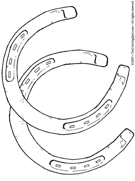 horseshoes coloring page audio stories  kids  coloring pages