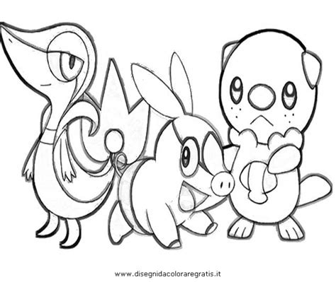 snivy colouring pages
