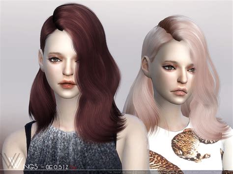 The Sims Resource Wings Oe0512 Hair ~ Sims 4 Hairs