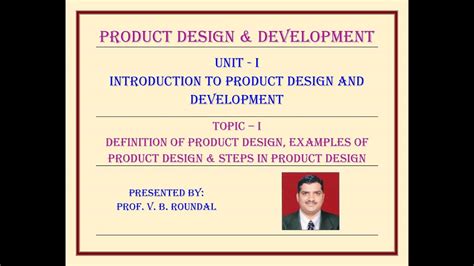 unit  introduction  product design  development lecture