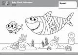 Halloween Shark Baby Pages Coloring Drawing Color Simple Super Supersimple Printables Paintingvalley sketch template