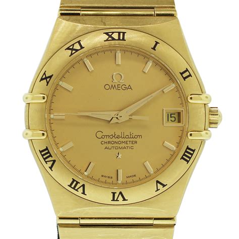 Omega Constellation 18k Yellow Gold Automatic Watch