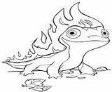 Bruni Salamander Frozen Coloring sketch template