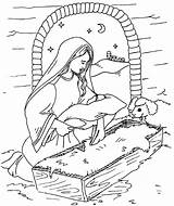Coloring Jesus Pages Birth Library Clipart Born sketch template