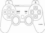 Controller Game Coloring Ps4 Pages Nintendo Xbox Switch Template Control Remote Joystick Clip Games Desenho Sketchite Controle Mini Clker Do sketch template