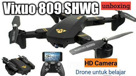 drone visuo xshw unboxing drone lipat murah  pemula youtube