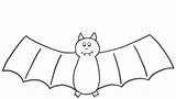 Coloring Bat Halloween Pages Clipart Printable Template Bats Print Drawing Kids Book Easy Preschool Color Cartoon Clip Lunar Children Animated sketch template