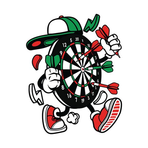 dart board cartoon dart board  shirt teepublic