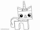 Unikitty Pages Coloring Lineart Princess Printable Kids sketch template
