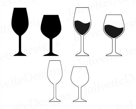 Wine Wine Glass Glasses Clip Art Clipart Design Svg Etsy