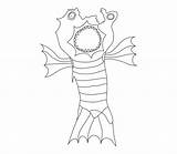 Monster Fish Mouth Fins Coloring Pages Monsters Leech Printable Vippng Ai Downloads Kb Resolution Views Format  sketch template