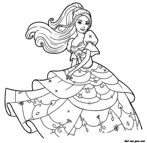 printable barbie coloring pages print color craft