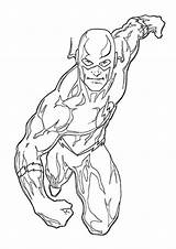 Coloring Superhero Pages Flash Print Amazing Size sketch template