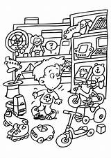 Toys Coloring Pages Room Kids sketch template