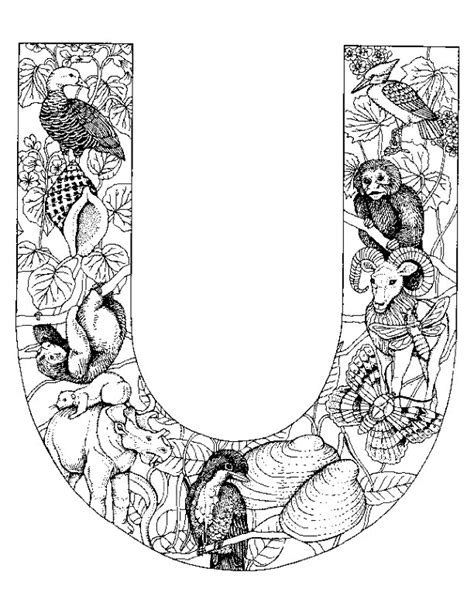 coloring page alphabet animal  coloringme