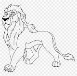 King Lion Coloring Lioness Pages Scar Pngfind sketch template