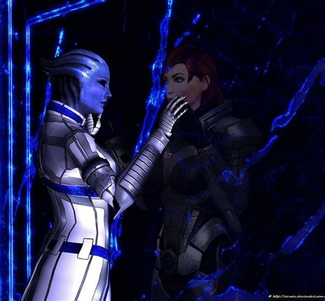 mass effect femshep and liara liara remembering her shepard always by servala d5x5xwu don