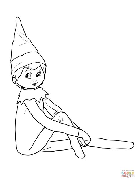 elf   shelf coloring pages google search hair pinterest