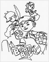 Boboiboy Putih Mewarnai Animasi Kartun Lukisan Cemerlang Sketsa Paud Upin Ipin Sekolah Ayo Anakcemerlang Bagian sketch template